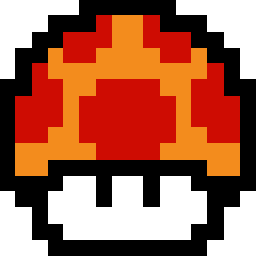 Retro Mushroom - Super 2 Icon 256x256 png